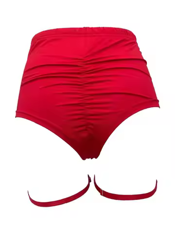 Woman Exotic Pole Dance Shorts with Garter Stage Performance Outfits Dancer Porno Pants High Waist B