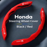 High Performance Fur Steering Wheel Cover Car Modification For  Honda Jazz Accord CR-V HR-V Freed Odyssey city Civic  Accessories Round D shape Universal