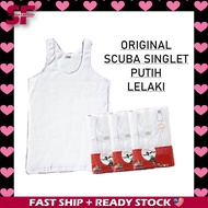701C-ORIGINAL SCUBA SINGLET PUTIH LELAKI