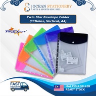 Twin Star Envelope Index Folder，11 holes，Vertical，A4