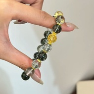 Green Phantom Crystal Hydrangea Bracelet