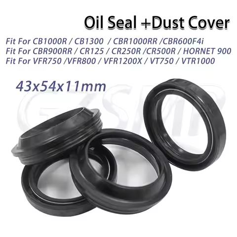 Front Fork Oil Seal & Dust Cover 43x54x11 Fit for Honda CBR1000RR CB1300S CBR1100XX CBR600F4i VTR100