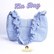 ZIA BAG by Ewolicious | Puffy Totebag Shoulder Bag | Puffy BAG | Scrunchie Bag