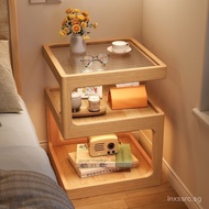 Solid wood bedroom storage shelf, new model alternative to traditional storage, bedside table, ultra