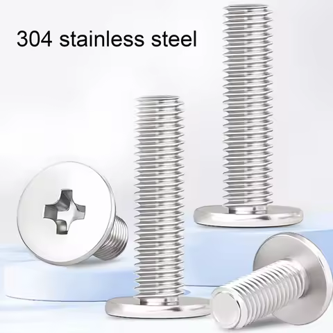 2/100pcs CM M0.8 M1.2 M1.4 M1.6 M2 to M10 304 Stainless Steel Cross Phillips Ultra Thin Ultrathin Fl