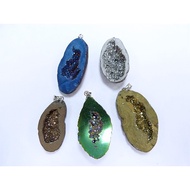 [Baojun Spar Pavilion]~5 Pendants, Crystal Surface Electroplating Plus Color DZS-7