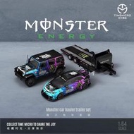 TM 1:64 Jeep Wrangler CIVIC Monster拖車組合 藍哥 牧馬人 魔爪 改裝喜美