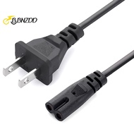 [BBNZDD] EU Power Cable 2pin IEC320 C7 US Power Extension Cord For Dell Laptop Charger Canon Epson P