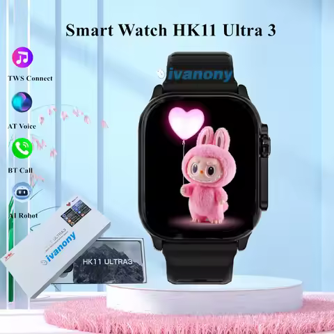 Original HK11 Ultra 3 Smart Watch Bluetooth Call ChatGPT AI Robot Support Earphone Connect Local Alb