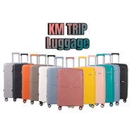 KM TRIP Unbreakable PP Luggage Bag | Travel Bag 4 Wheels 360 Roda Bag Bagasi