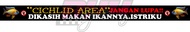 Sticker Aquarium Stiker Penghias Aquarium Arwana Channa Piranha Loversb Dilarang Pegang kaca ikan ga