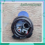 SPIRAL KEY TAFFGUARD BIKE HELMET SAFETY LOCK CODE NUMBER NUMBER NO BEST PRODUCT!!