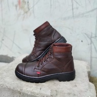 Men's steel toe work safety shoes / steel toe safety shoes with straps / men's strap septy shoes / p