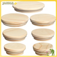 JACOLR Wood Lids Wooden Bottle Sealing Caps Compatible Canning Storage