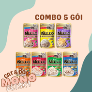 COMBO 5 gói Pate cho mèo Nekko mèo lớn - Nekko kitten đủ vị