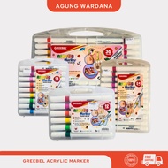 GREEBEL ACRYLIC MARKER CONTENTS 12/S 18/S 24/S 36 COLORS