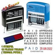 Date Stamp Shiny S 312 / S-312 (Self Ink) Phrases & Dater Stamp