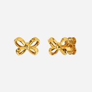 Poh Heng Jewellery 22K Ribbon Earrings [Price By Weight]