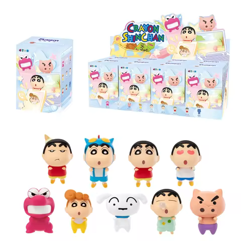 Crayon Shin-Chan Blind Box Genuine Collectible Anime ation Figurine Hippers Mobile Phone Screen Deco