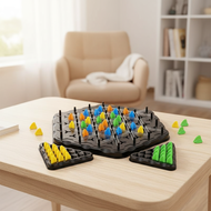 Educational Puzzle Chain Board Games for Boys Kids Triangle Chess can help children develop their th