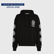 Tommy Hilfiger เสื้อฮู้ดดี้ผู้ชาย รุ่น DM0DM16356 BDS - สีดำ