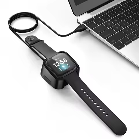 2pcs/1pc 96CM USB Charger Cable Adapter For Fitbit Versa 2 Charging Dock Stand Cradle For Fitbit Ver