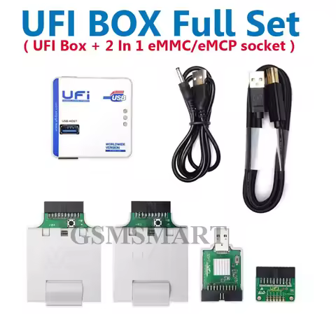 2025 original UFI Box full set / Ufi Box + EMMC SOCKET Support FBGA 153/169/162/186/221/254 ful EMMC