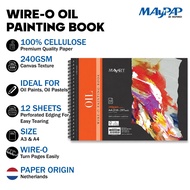 MayArt SC Wire-O Oil Painting Book 240gsm A3/A4 Buku Lukisan Minyak Wire-O