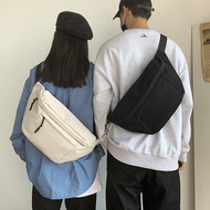 Big Size Korean Fashion Canvas Men Pouch Bag Waist Bag Chest Pack for Men for Women