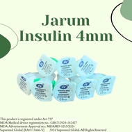 Jarum Insulin 4mm 32G / Insulin Needle 4mm 32G(20pcs) KKM-Approved