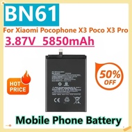 For Xiaomi Pocophone X3 Poco X3 Pro Replacement Batteries BN57 BN61 Phone Battery