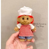 1980s VTG troll doll trolls 餐車小老闆 廚師 圍裙 醜娃 巨魔娃娃 幸運小子 古董玩具 絕版玩具