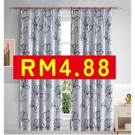 Langsir Tingkap Murah / Hook & Rod 2IN1 Type Modern / Langsir Tingkap Murah Dawai / Blind Curtain Do