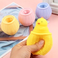 Squishy Pop-Up Squirrel Silicone Rubber Toys/Cute Squeeze Flexible Chicken Toys/Kids Toys
