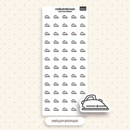 Iron Clothes Icon Sticker | Flat Iron Sticker | House Chores Sticker | Planner Journal Sticklers