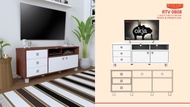 Meja TV Rak Tv Minimalis Modern Bufet Tv Kayu RTV 08208 Romaro BOGOR