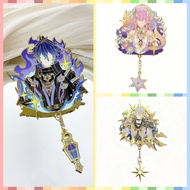 Genshin Impact Merch Flins & Cyrene Enamel Electroplated Metal Badges Desktop Ornaments Ideal Gift I