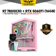 Armaggeddon Thunder Pro R7 7800X3D + RTX 5060TI 16GB Custom Desktop PC RAM 1TB
