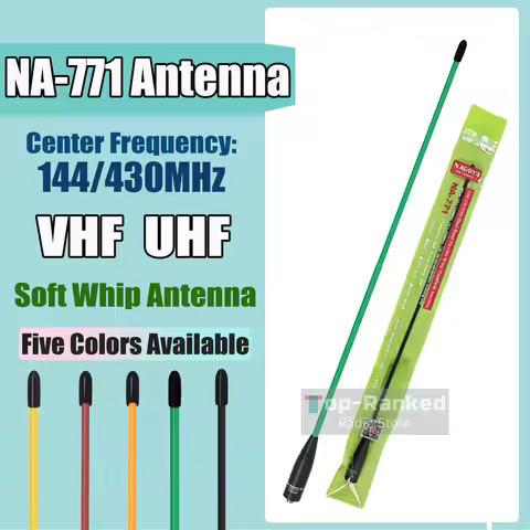 Nagoya NA-771 SMA-F Female Dual Band VHF/UHF 144/430MHz Soft Whip Antenna NA771 For Baofeng UV-25M 5