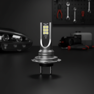 H7 LED Motorcycle Headlamp Mini Design 5000LM 6000K per bulb  Lampu Hadapan Motosikal LED H7 Reka Be