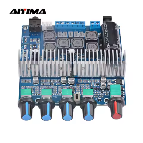 AIYIMA TPA3116 Subwoofer Amplifier Audio Board TPA3116D2 2.1 HiFi Amplificador USB DAC Bluetooth Pow
