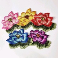 Lotus flower embroidery, imported lotus