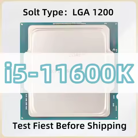 Core i5-11600K CPU 14nm 6-Cores 12-Threads 3.9GHz 12MB 125W 11th Generation Processor LGA1200 for Z4