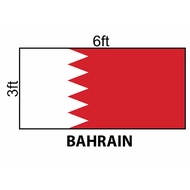 Bahrain Flag 3x6ft, Bendera Bahrain 3x6ft, Polyester