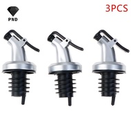 PND 3pcs Stainless Steel  Bottle Stopper Liquor Bottle Pourer Stopper Dispenser  raoog