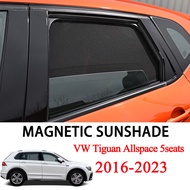 Car Sunshade Curtain For VW Tiguan Allspace 5seats 2016-2023 Magnetic Car Sunshade Shield Front Wind