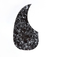 Musiclily Left Handed Martin D28 Oversize Teardrop Guitar Pickguard, Black Pearl
