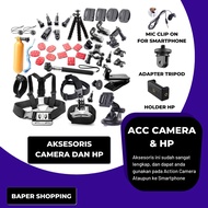 Complete Accessories Full Set For Action Cam Xiaomi Yi Go Pro Brica Sjcam Antem5 Akaso V50x Ezviz S1