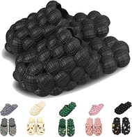 Massage Bubble slides Slippers for Women Men,Funny Non-slip Spa Slippers,Super Soft Breathable Pillow Stress Relief Sandals,Gym House Shower Bedroom Beach Slippers