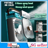 【SG】Portable USB Mini Aircond Air Cooler Mist Fan Mini Fan 6寸台式迷你散热风扇